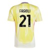 Camiseta de fútbol Juventus Fagioli 21 Segunda Equipación 2024-25 - Hombre